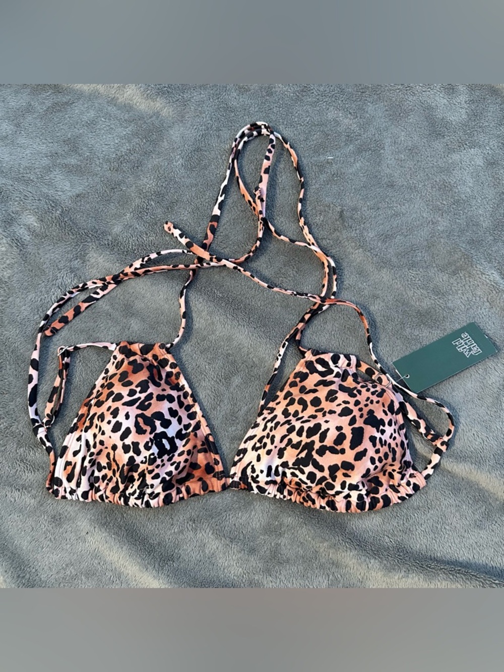 NWT! Wild Fable Women’s Leopard Multiway Triangle Bikini Top- Medium (8-10)